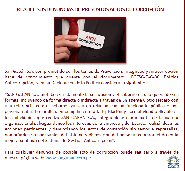 Denuncias de Actos de Corrupción